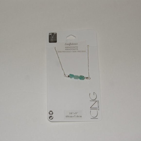 New AMAZONITE 'Confidence' Pendant Necklace NWT - Picture 3 of 6